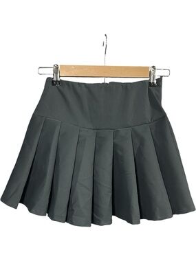 Forplay Pleated A-Line Skirt Gray Size S/M